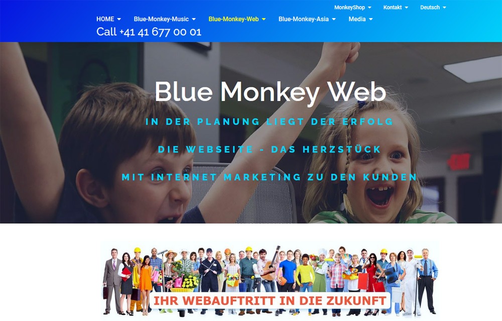 BlueMonkeyWeb Schweiz Thailand Ihr Webauftritt in die Zukunft